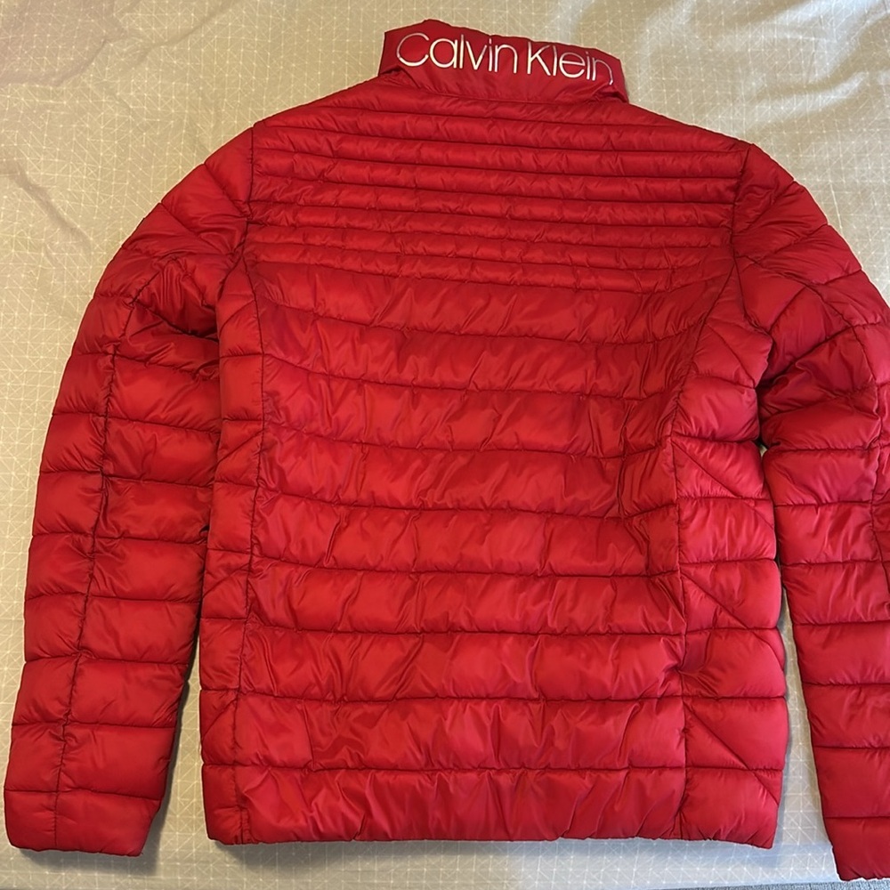 Calvin Klein Red Puffer Jacket